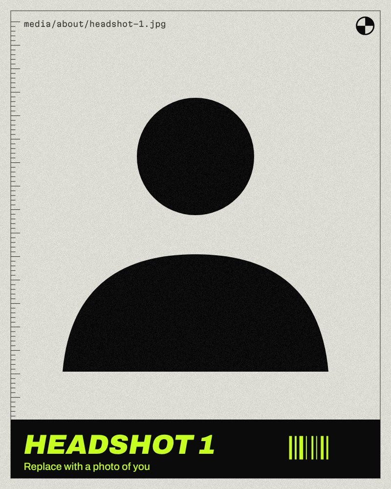 Placeholder for the artist's first headshot